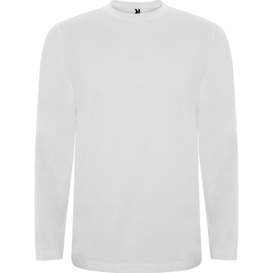 Roly Extreme men's long-sleeve T-shirt in white, ready for logo printing or embroidery