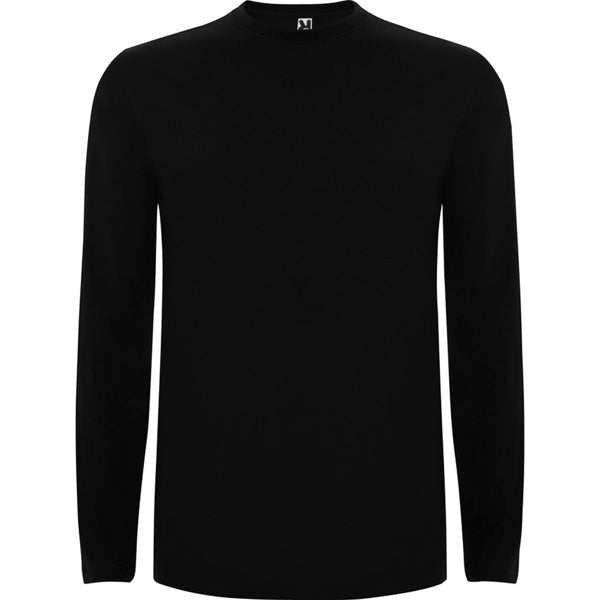 Roly Extreme men's long-sleeve T-shirt in black, ready for logo printing or embroidery