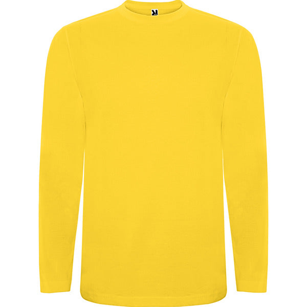 Roly Extreme men's long-sleeve T-shirt in yellow, ready for logo printing or embroidery
