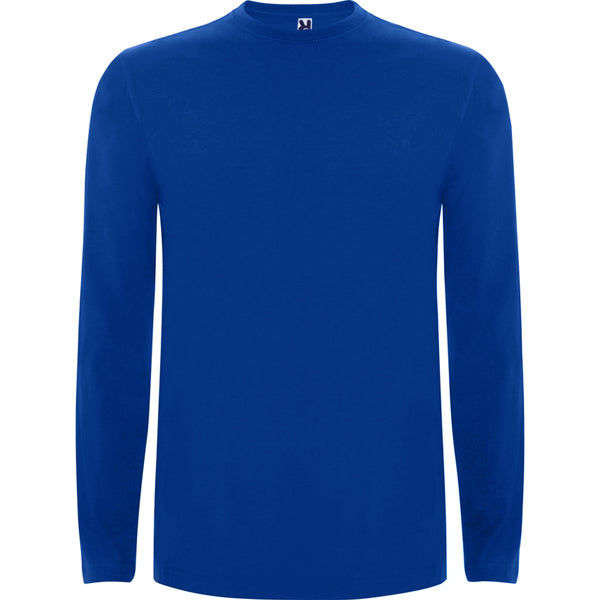 Roly Extreme men's long-sleeve T-shirt in royal blue, ready for logo printing or embroidery