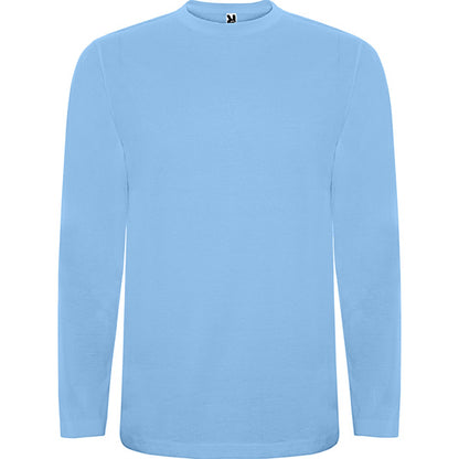 Roly Extreme men's long-sleeve T-shirt in sky blue, ready for logo printing or embroidery