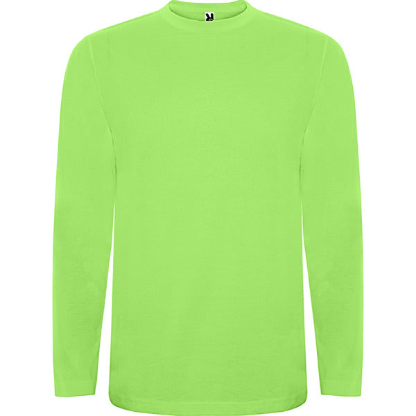 Roly Extreme men's long-sleeve T-shirt in oasis green, ready for logo printing or embroidery