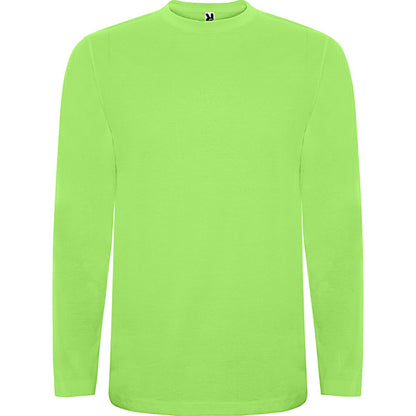 Roly Extreme men's long-sleeve T-shirt in oasis green, ready for logo printing or embroidery