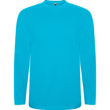 Roly Extreme men's long-sleeve T-shirt in turquoise, ready for logo printing or embroidery