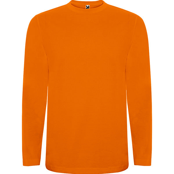 Roly Extreme men's long-sleeve T-shirt in orange, ready for logo printing or embroidery