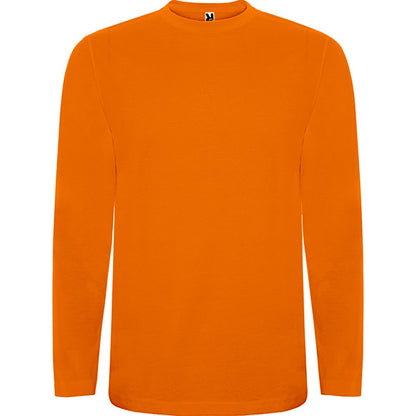 Roly Extreme men's long-sleeve T-shirt in orange, ready for logo printing or embroidery