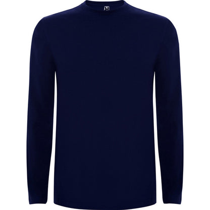 Roly Extreme men's long-sleeve T-shirt in navy blue, ready for logo printing or embroidery