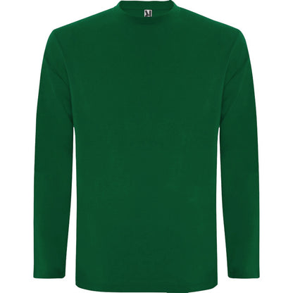Roly Extreme men's long-sleeve T-shirt in bottle green, ready for logo printing or embroidery