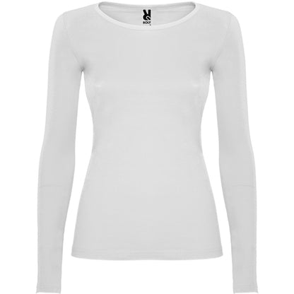 Roly Extreme Woman women's long-sleeve T-shirt in white, ready for logo printing or embroidery