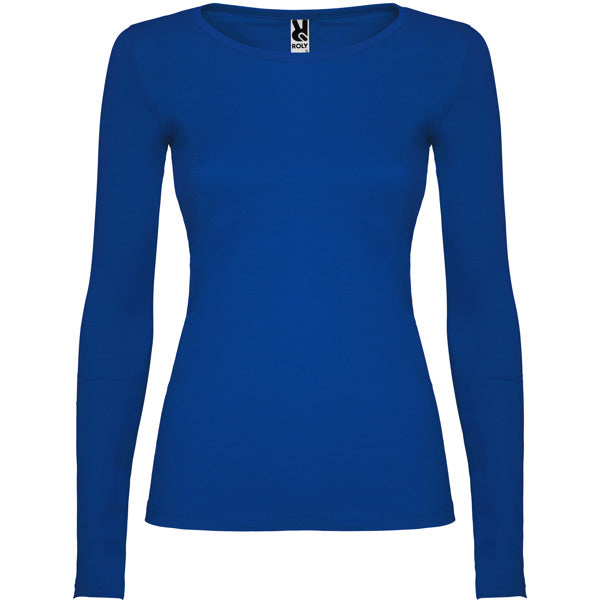Roly Extreme Woman women's long-sleeve T-shirt in royal blue, ready for logo printing or embroidery