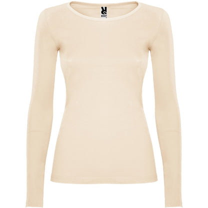 Roly Extreme Woman women's long-sleeve T-shirt in sand, ready for logo printing or embroidery