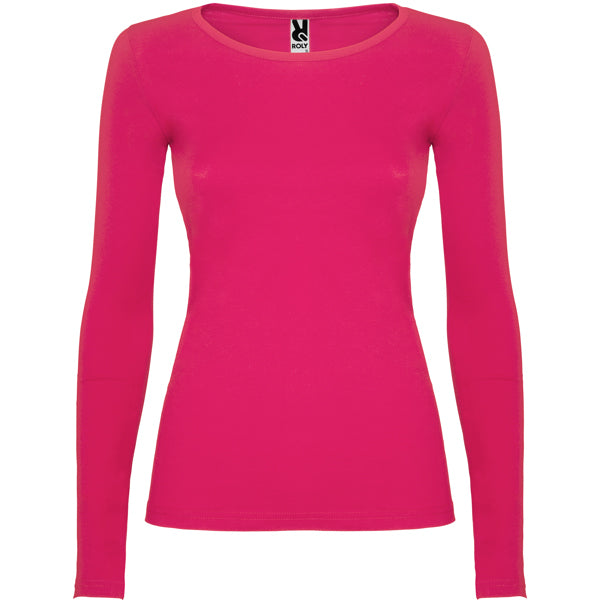 Roly Extreme Woman women's long-sleeve T-shirt in rosette, ready for logo printing or embroidery