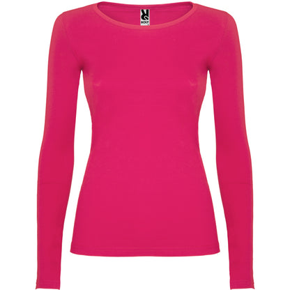 Roly Extreme Woman women's long-sleeve T-shirt in rosette, ready for logo printing or embroidery