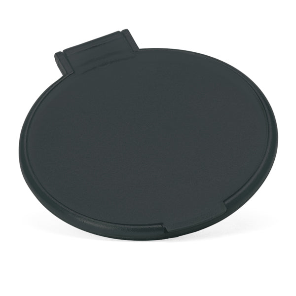 Stamina Glaze plastic compact mirror in black, ready for logo printing
