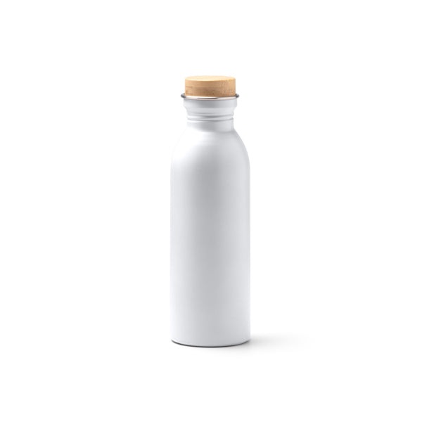 Stamina Levu recycled stainless steel bottle 650 ml in white, ready for laser engraving