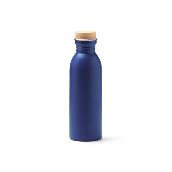 Stamina Levu recycled stainless steel bottle 650 ml in royal blue, ready for laser engraving