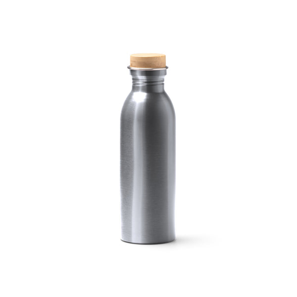 Stamina Levu recycled stainless steel bottle 650 ml in silver, ready for laser engraving
