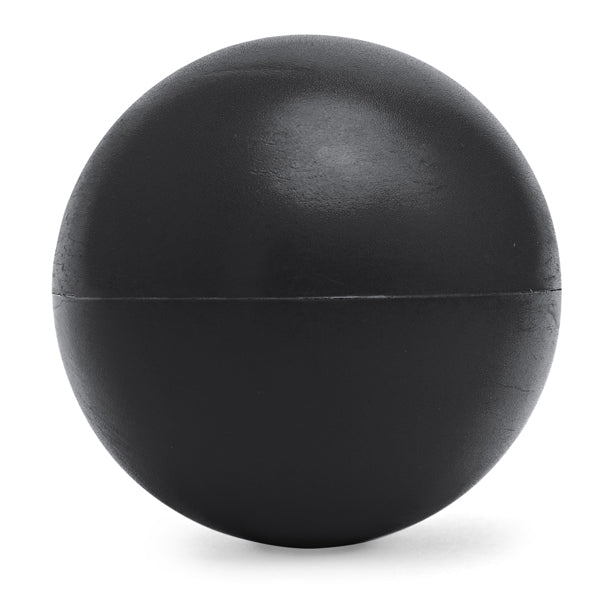 Stamina Seyku PU stress ball in black, ready for logo printing