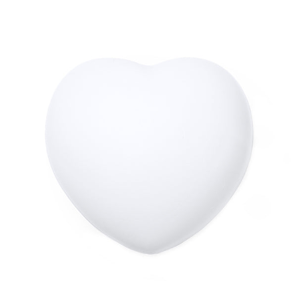 Stamina Biku PU stress ball in white, ready for logo printing