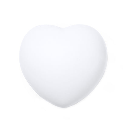Stamina Biku PU stress ball in white, ready for logo printing
