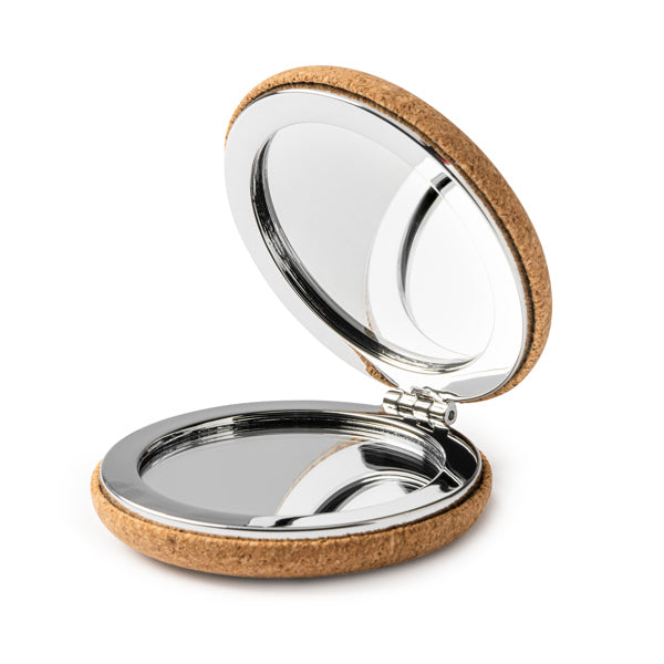 Stamina Belle natural cork mirror, ready for logo printing