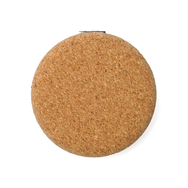 Stamina Belle natural cork mirror in beige, ready for logo printing