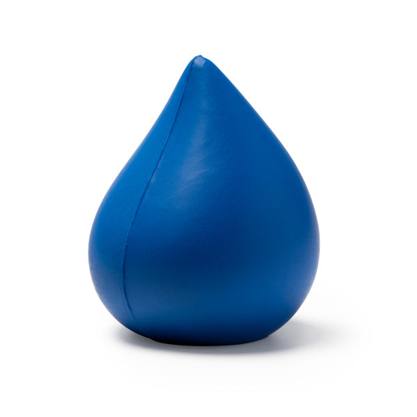 Stamina Dona plain colour PU stress ball in royal blue, ready for logo printing