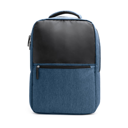 Stamina Kiton RPET backpack in heather royal blue, ready for logo printing