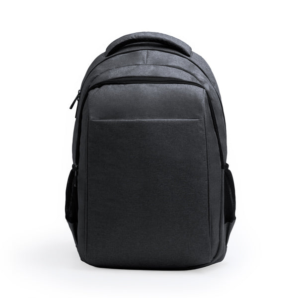 Stamina Patrik RPET 300D executive backpack in black, ready for logo printing