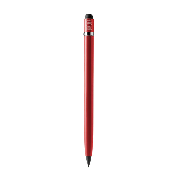 Stamina Tezal recycled aluminium pencil in red, ready for logo printing