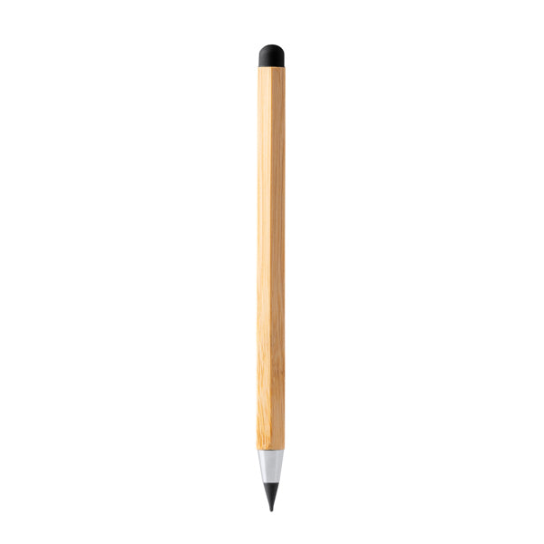 Stamina Grafix bamboo pencil in beige, ready for laser engraving