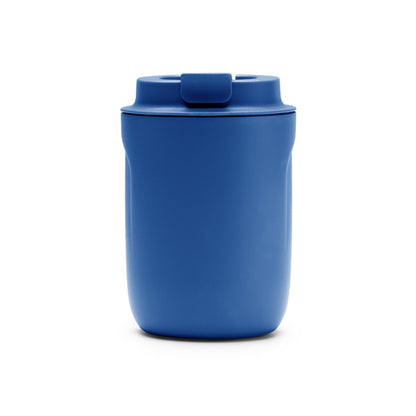 Stamina Tanik double-walled stainless steel thermal cup in royal blue, ready for laser engraving