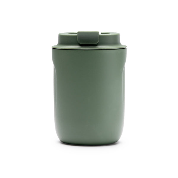 Stamina Tanik double-walled stainless steel thermal cup in sage green, ready for laser engraving