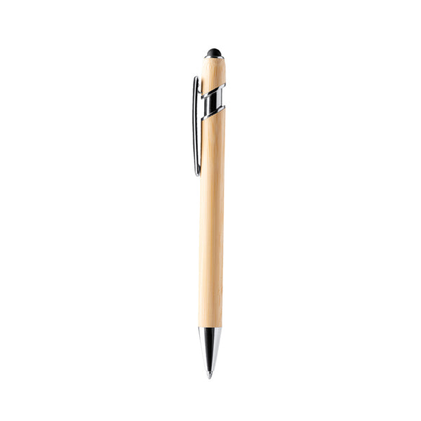 Stamina Varel bamboo ball pen in beige, ready for laser engraving