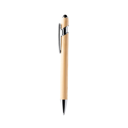 Stamina Varel bamboo ball pen in beige, ready for laser engraving
