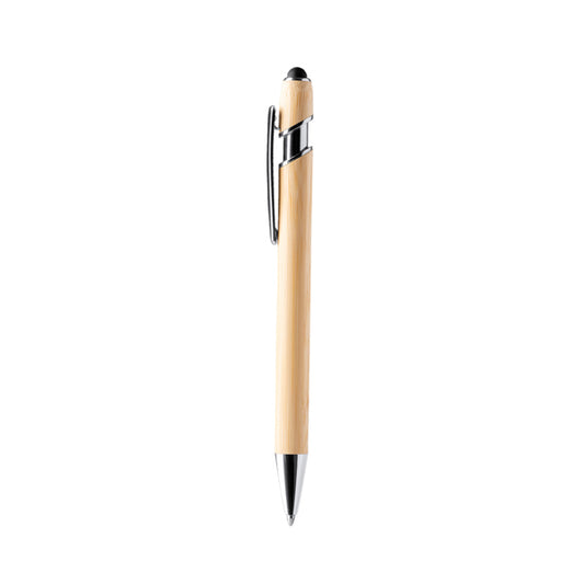 Stamina Varel bamboo ball pen in beige, ready for laser engraving