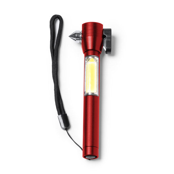 Stamina Daga aluminium torch in red, ready for laser engraving