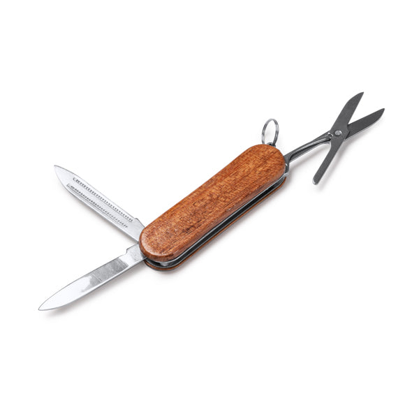 Stamina Weston stainless steel and wood pocket knife, ready for laser engraving