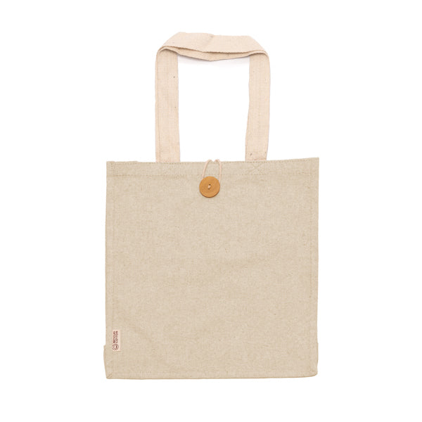 Stamina Barmer recycled cotton tote bag in beige, ready for logo printing