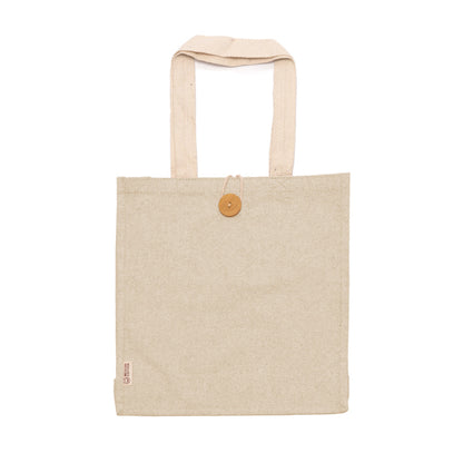 Stamina Barmer recycled cotton tote bag in beige, ready for logo printing