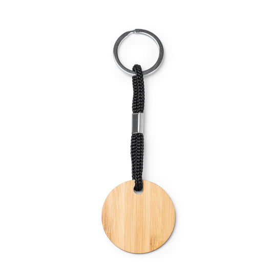 Stamina Yeste wooden keyring in round, ready for laser engraving