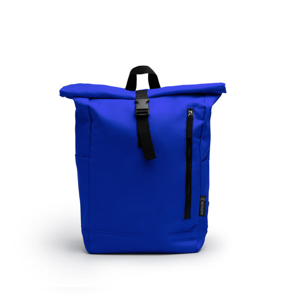 Stamina Dronte recycled RPET polyester backpack in royal blue, ready for logo printing