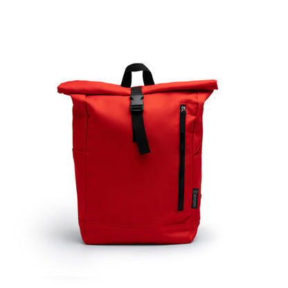 Stamina Dronte recycled RPET polyester backpack in red, ready for logo printing