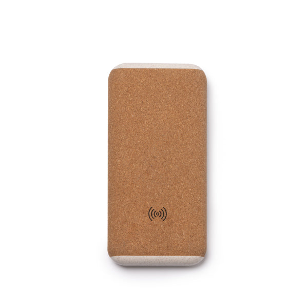Stamina Rotox cork and wheat fibre power bank 000 mAh in beige, ready for logo printing