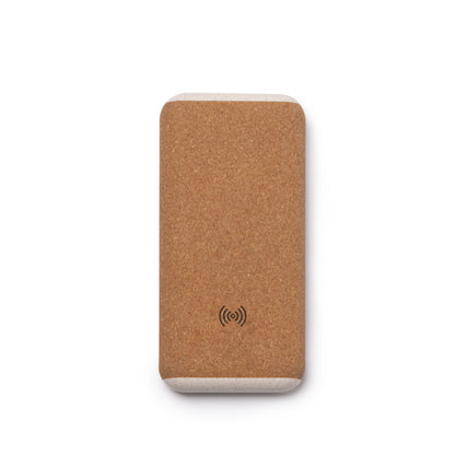Stamina Rotox cork and wheat fibre power bank 000 mAh in beige, ready for logo printing