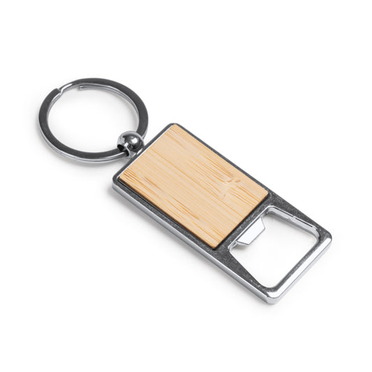 Stamina Benur bamboo keyring bottle opener, ready for laser engraving