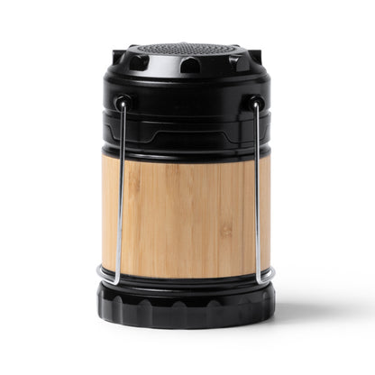 Stamina Mosul bamboo and plastic Bluetooth speaker in beige, ready for laser engraving
