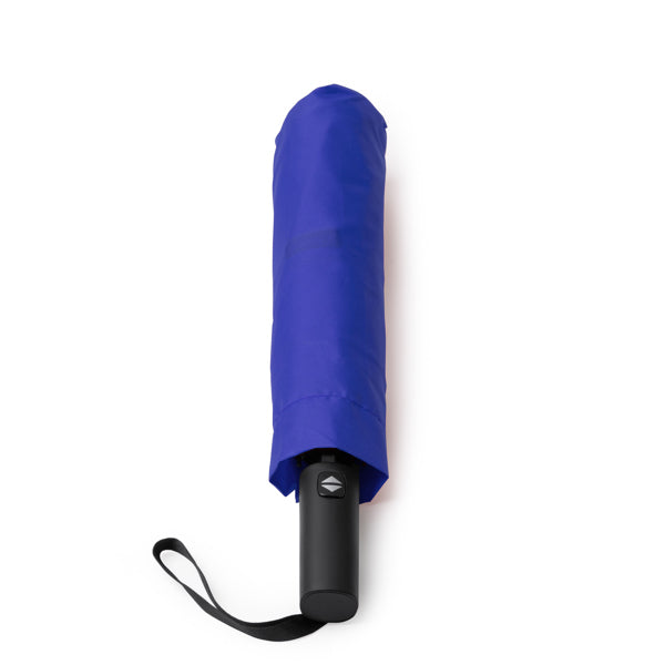 Stamina Leyka foldable storm umbrella in royal blue, ready for logo printing