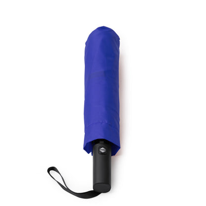 Stamina Leyka foldable storm umbrella in royal blue, ready for logo printing