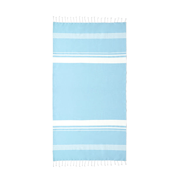 Stamina Calais cotton and polyester sarong in light royal, ready for logo printing